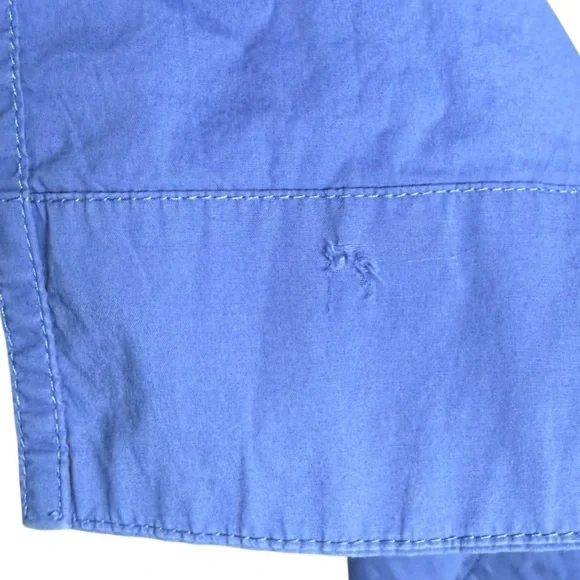 Tyler boe Cynthia Midi Wrap Dress Women Sz Medium Iris Blue Sleeveless 1/2 Zip - Picture 4 of 13